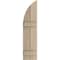 Ekena Millwork Rough Sawn 2 Board Joined Board-n-Batten w/Quarter Round Arch Top Faux Wood Shutters, 11W x 76H, PR SHUBJQ11X76RSPR - alternate 3